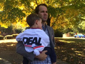 Campaigning is a family affair for the Hames family. Originally from Habersham, the family now lives in Atlanta.