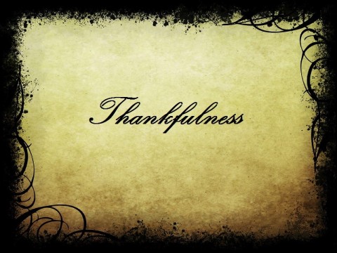 Thankfulness