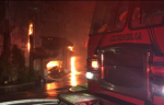 Fire Destroys Baldwin Pawn Shop: Injured Firefighter Treated and Released
