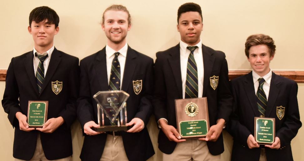 baseball l to r Kwon, Thomas, Green Wright, Jennings