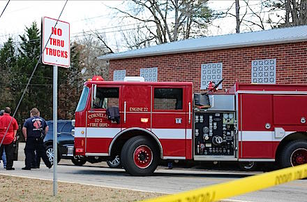 suspicious package found in Cornelia