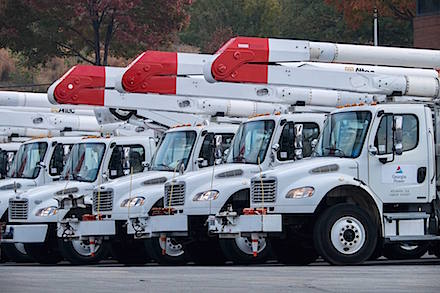 Georgia Power trucks