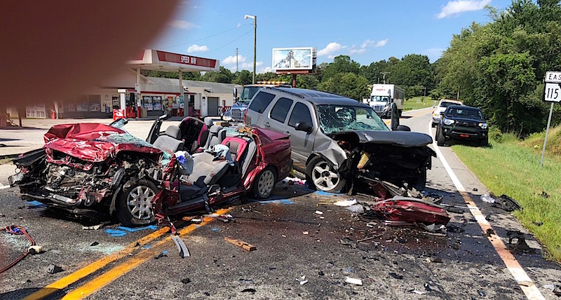 Hwy 115 W wreck