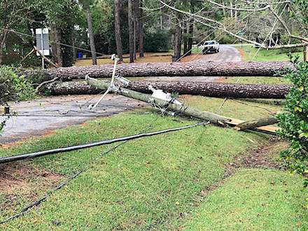 GA Power downed lines