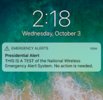 It was only a test: Presidential Alert sounds on cellphones across America
