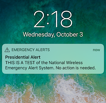 Presidential alert