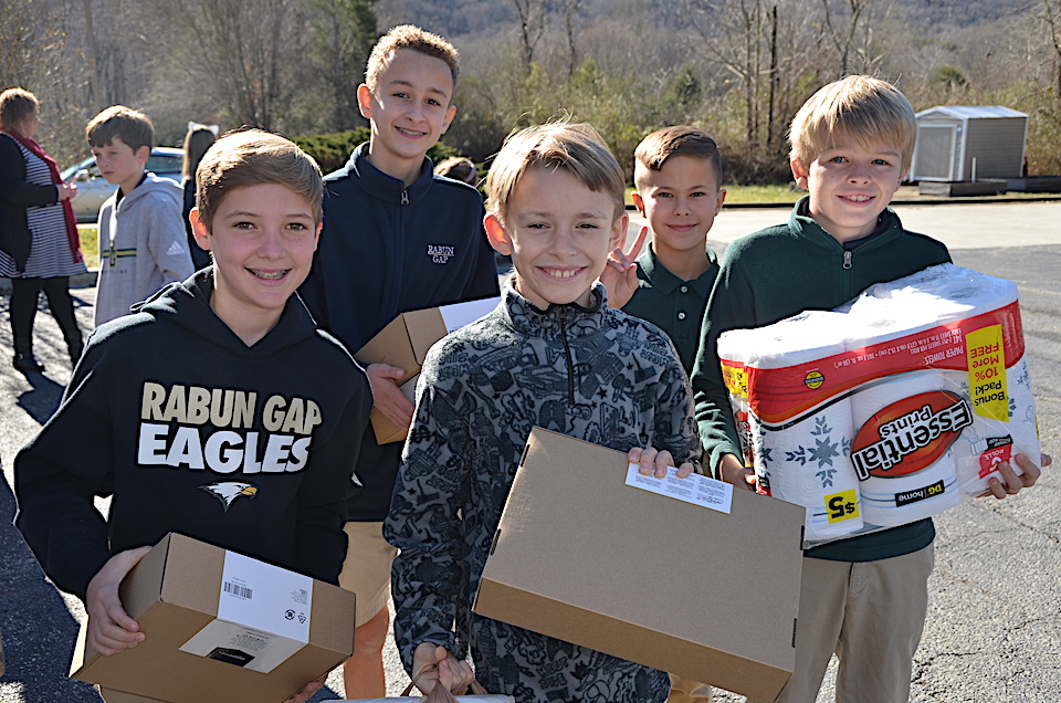 Rabun Gap students donate to children's home 2