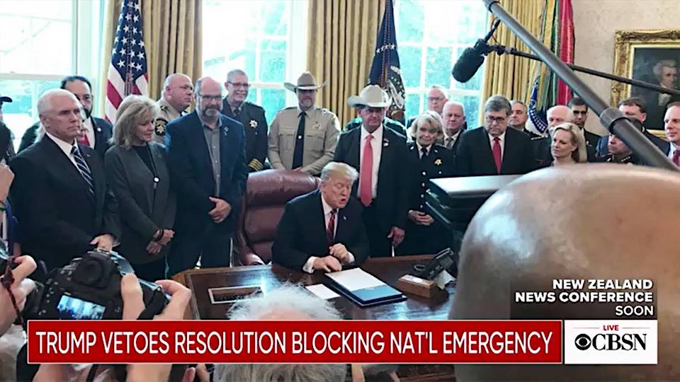 Sheriff Speed at oval office