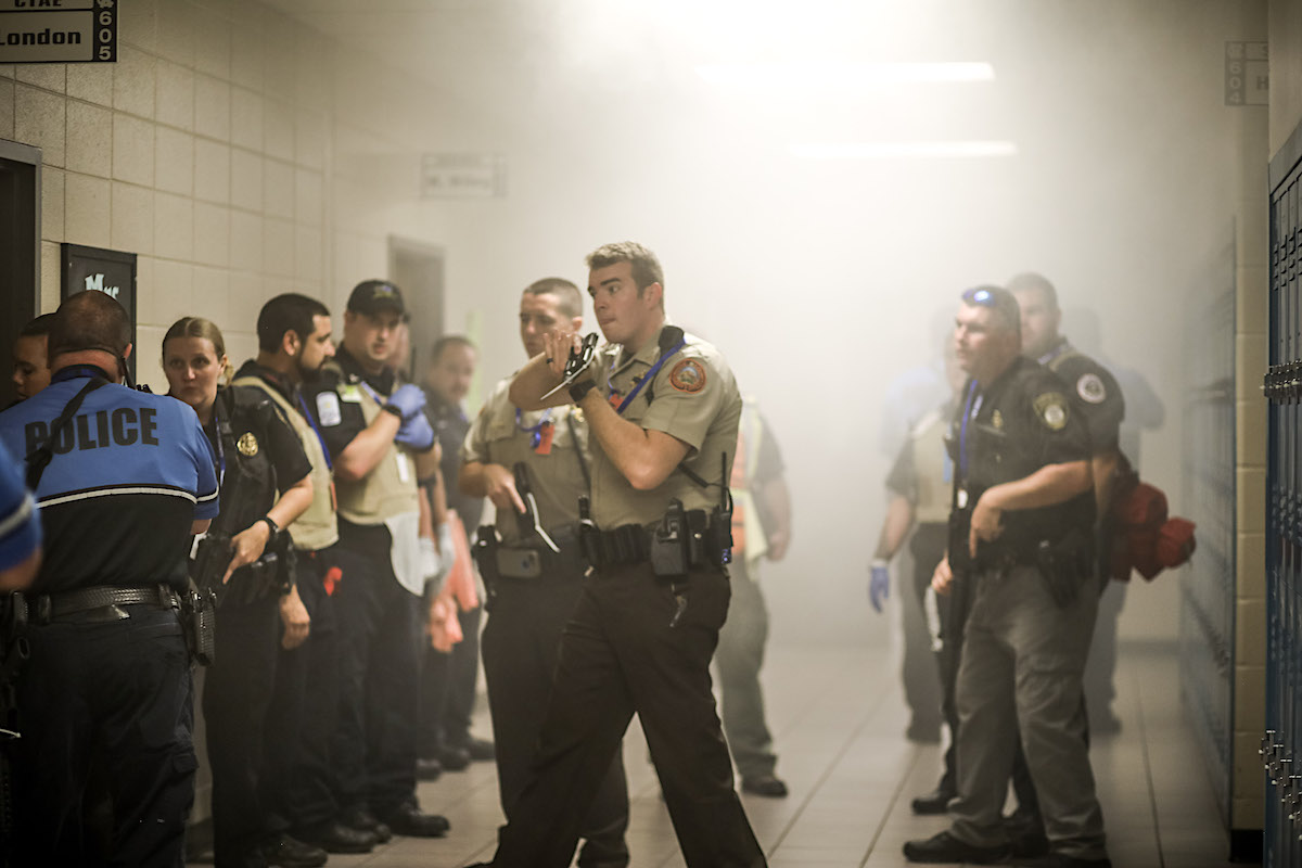 White County High School active shooter drill mock exercise