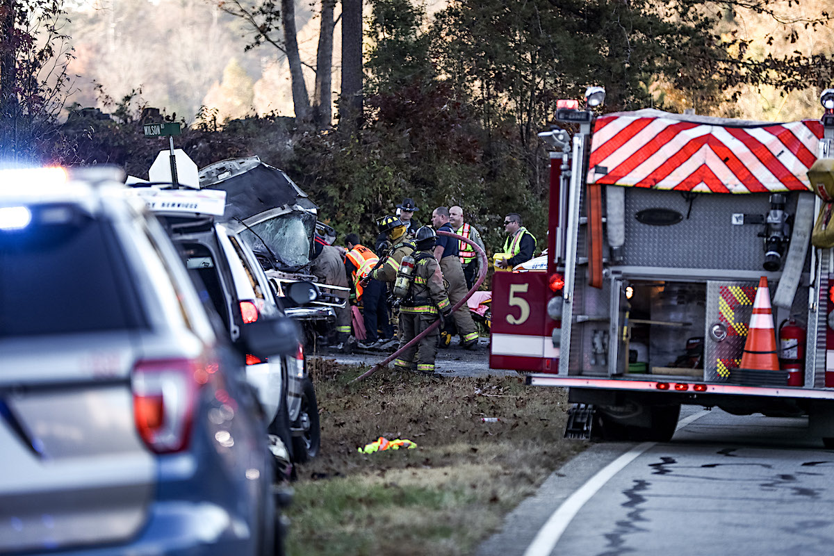 Camp Creek Road at Wilson Road crash