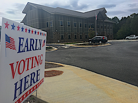 Early voting Habersham County Administration Building copy