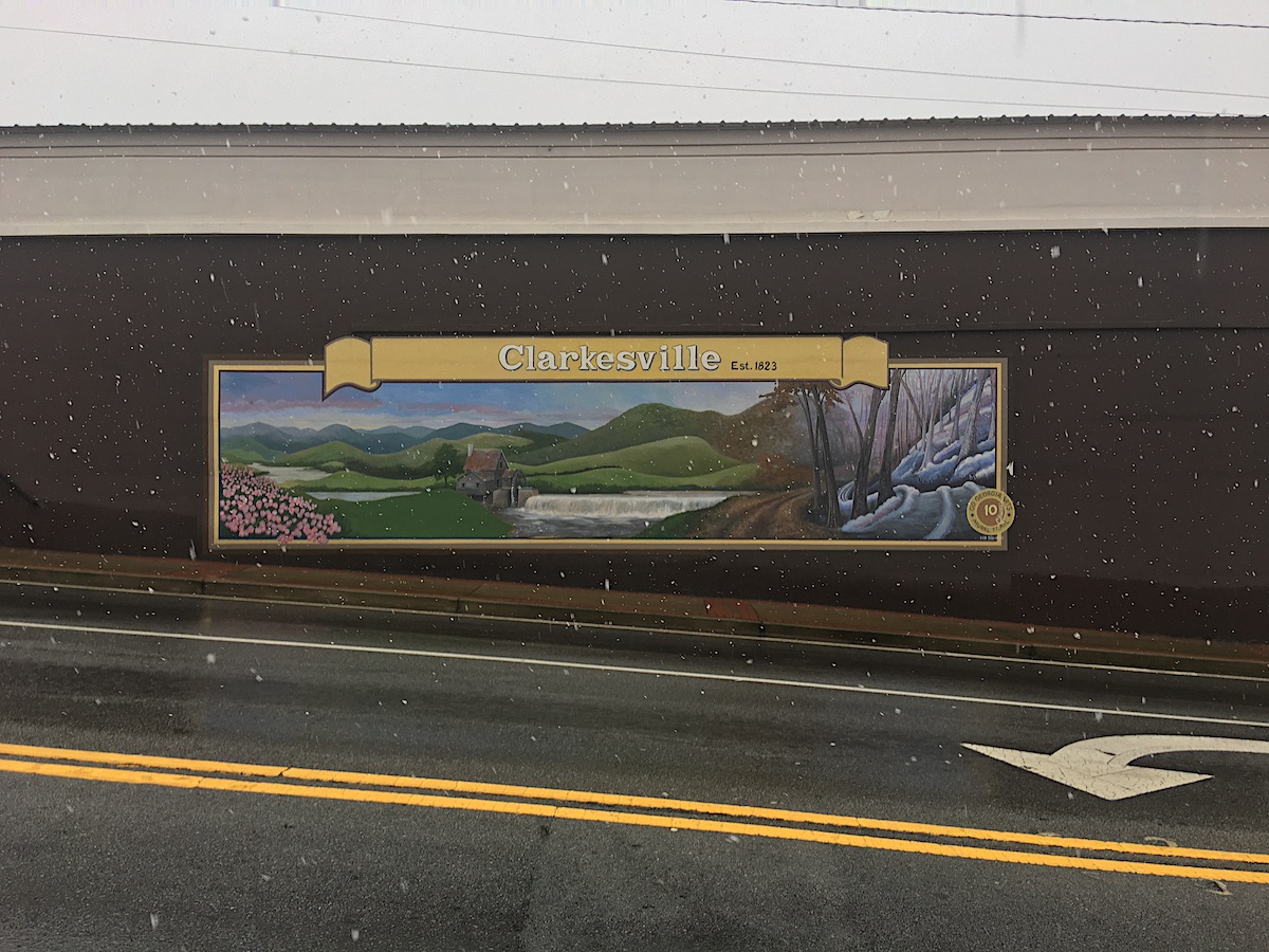 snowfall in Clarkesville