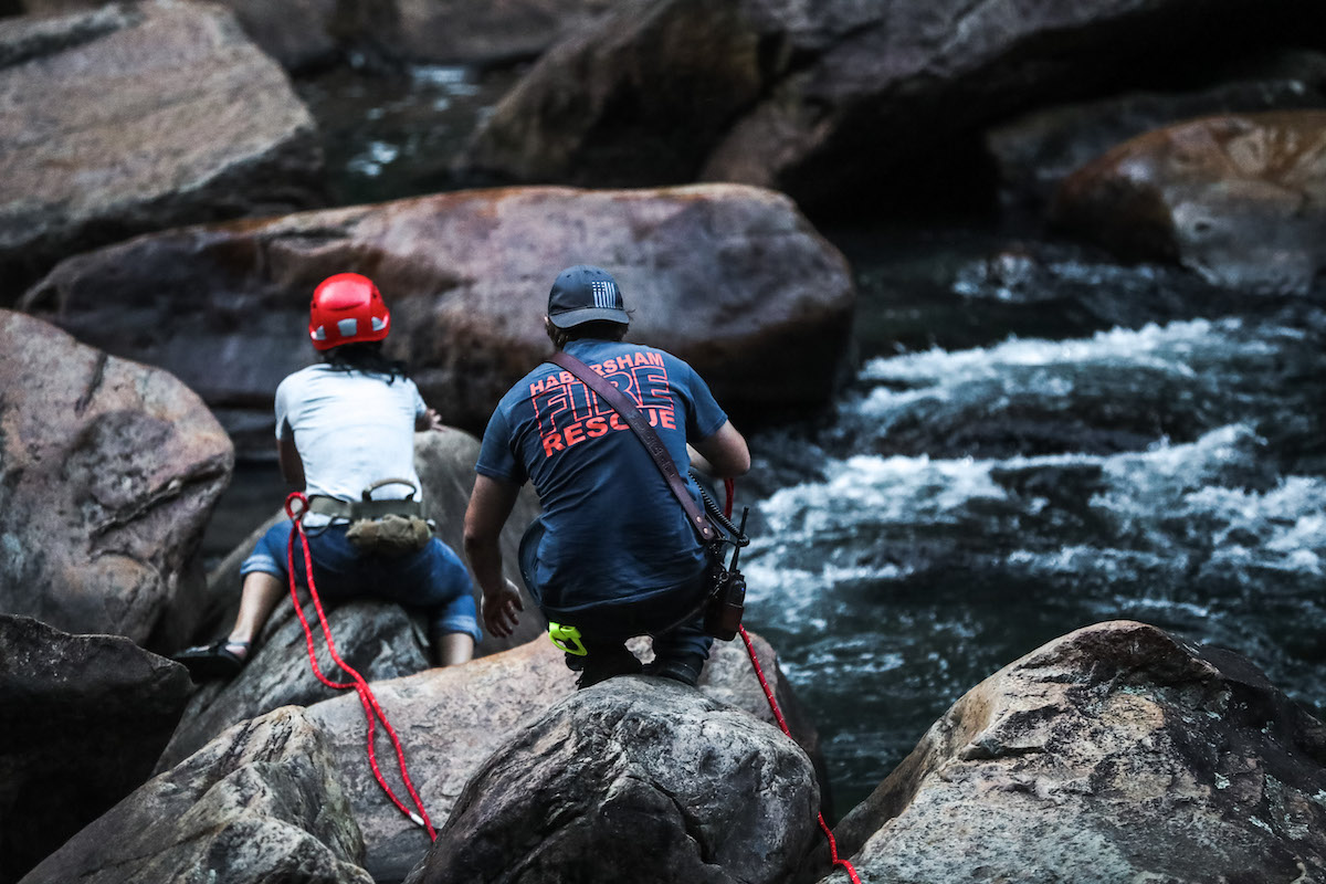 Tallulah Gorge Memorial Day weekend 2020 rescue10
