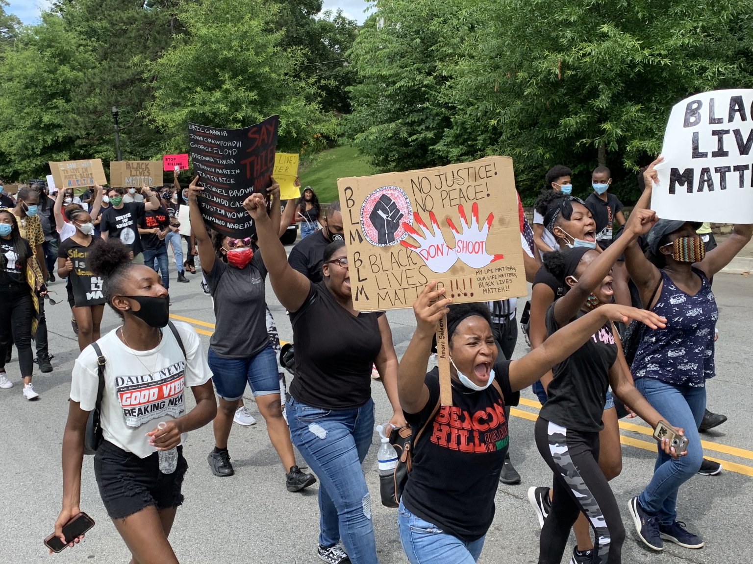 Demonstrators in Decatur