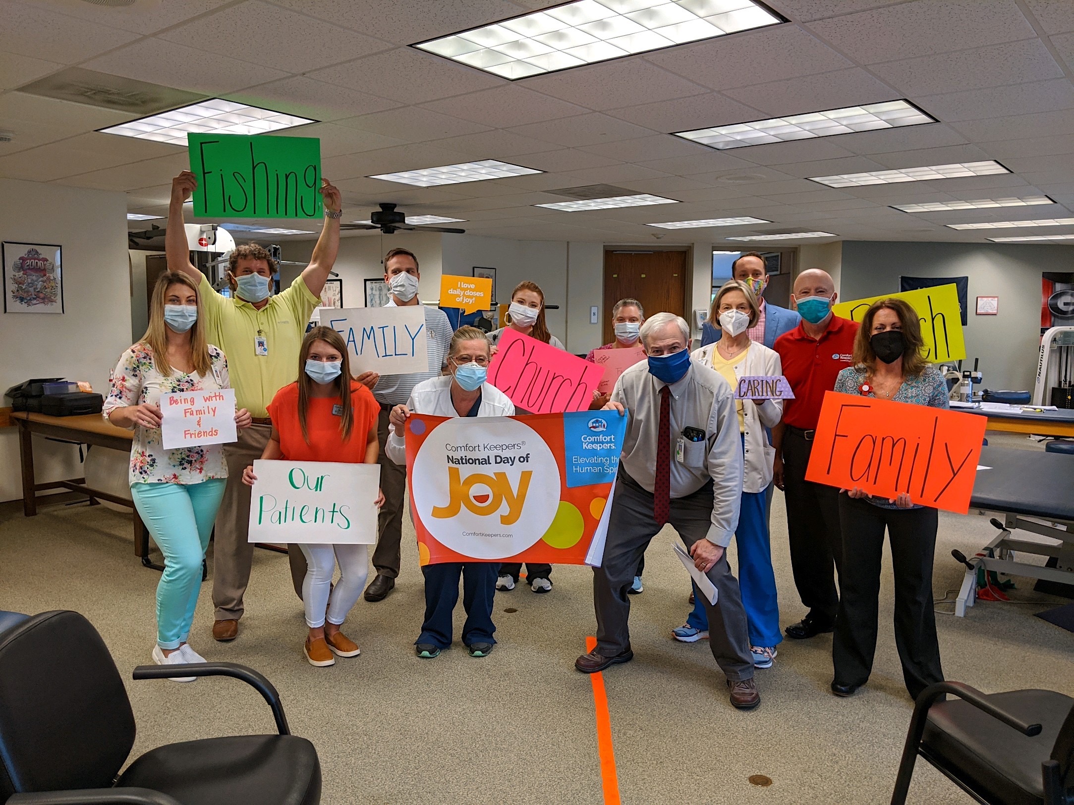 Staff at Habersham Medical Center PT invite the community to join in the National Day of Joy on June 23, 2020