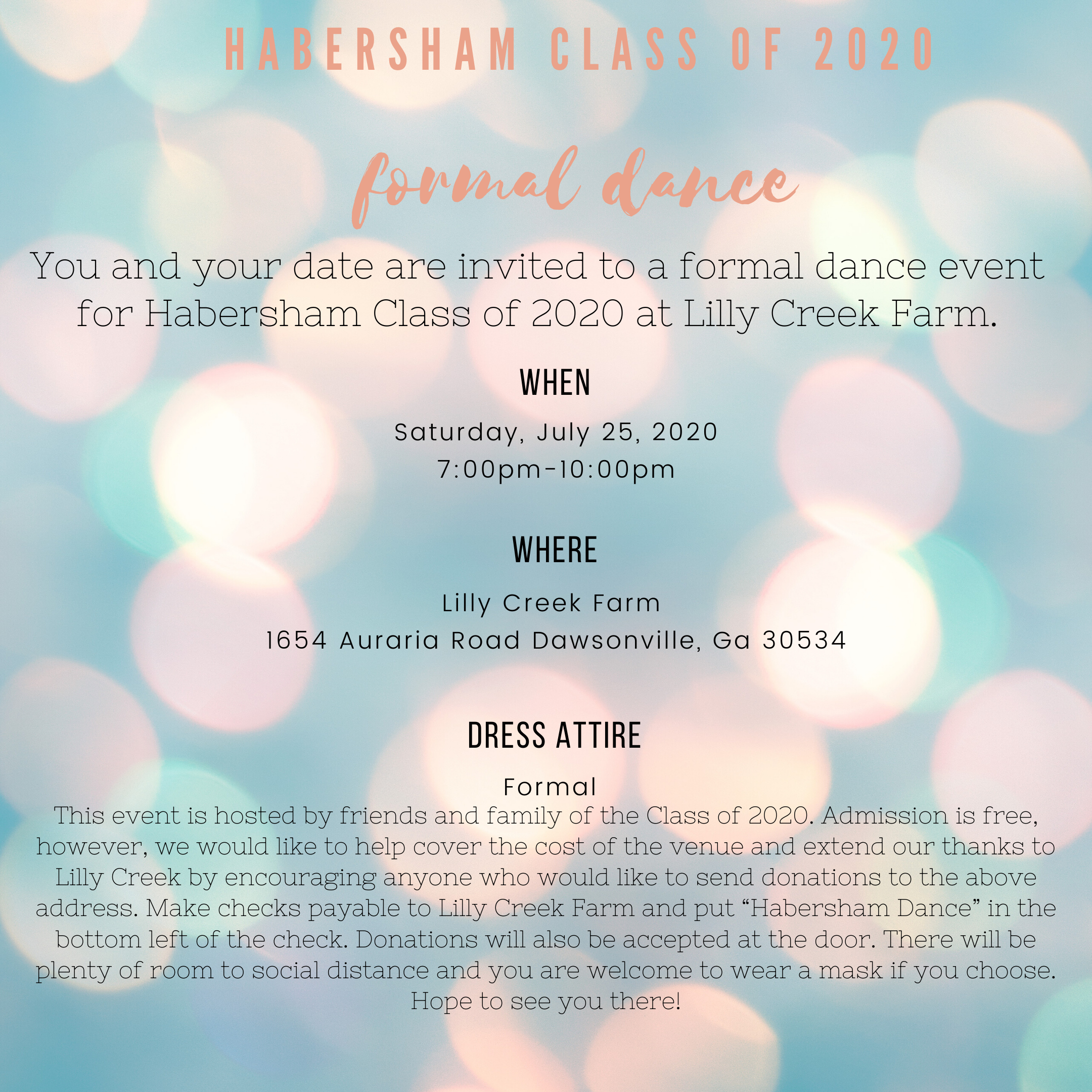 HCHS Class of 2020 Senior Dance