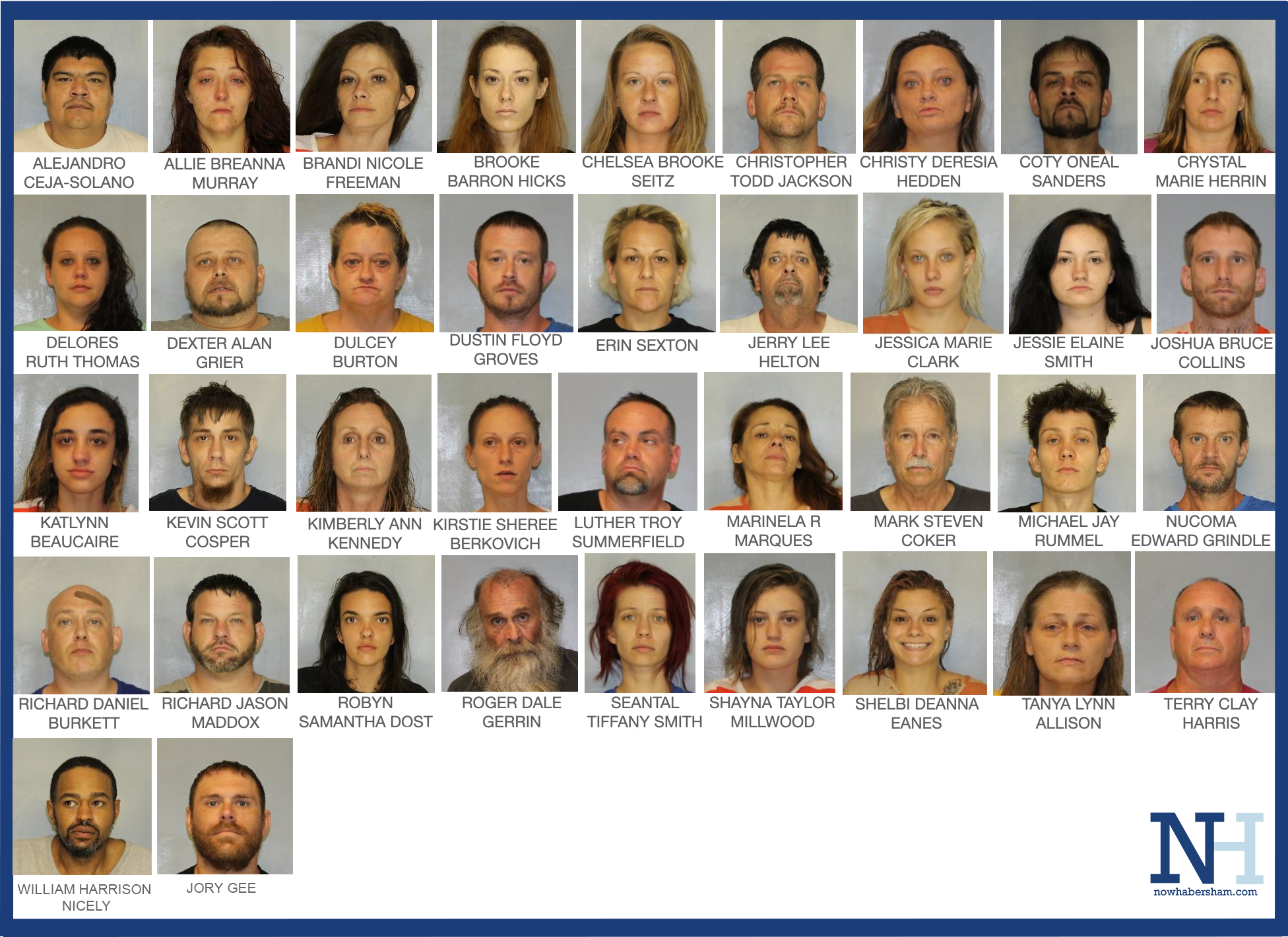 Operaton Taking Care of Business suspects