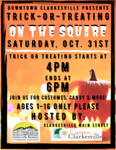 Clarkesville Trick-Or-Treating on the Square