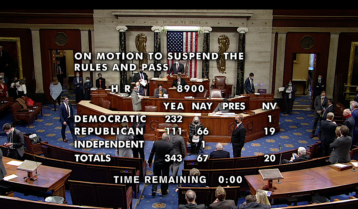 HR 8900 vote
