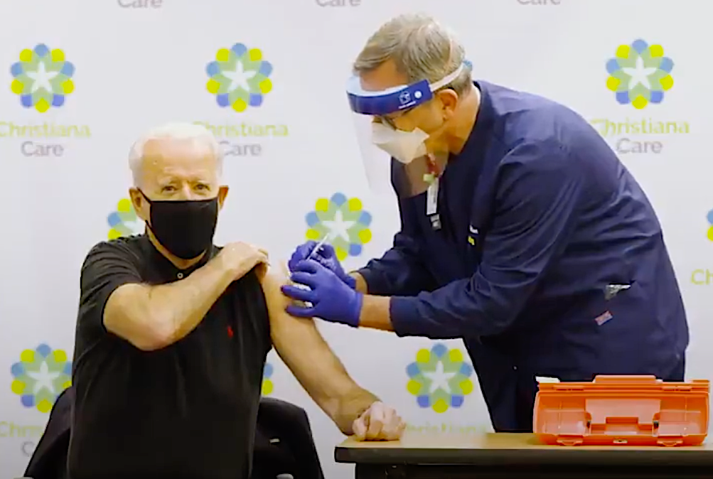 Biden receives 2nd dose COVID vaccine Jan. 11, 2021