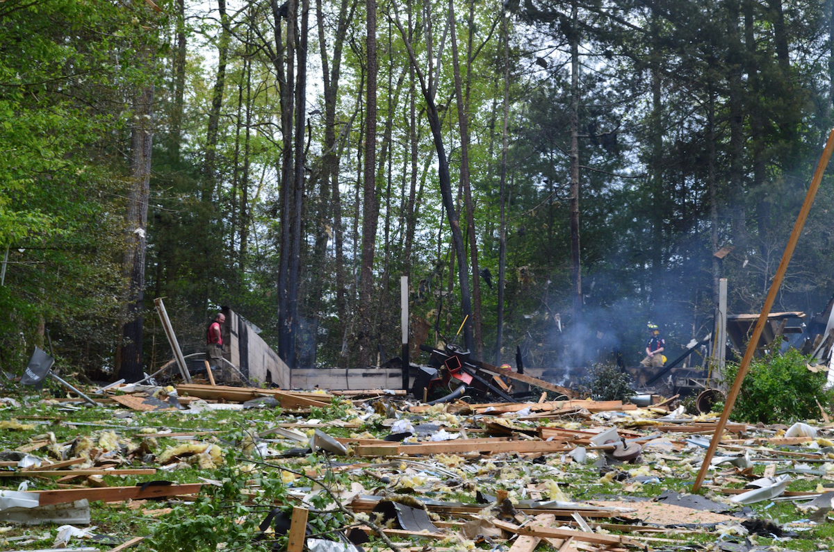 Blairsville home explosion2