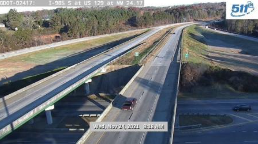 I-985 at Jesse Jewell Pkwy in Gainesville