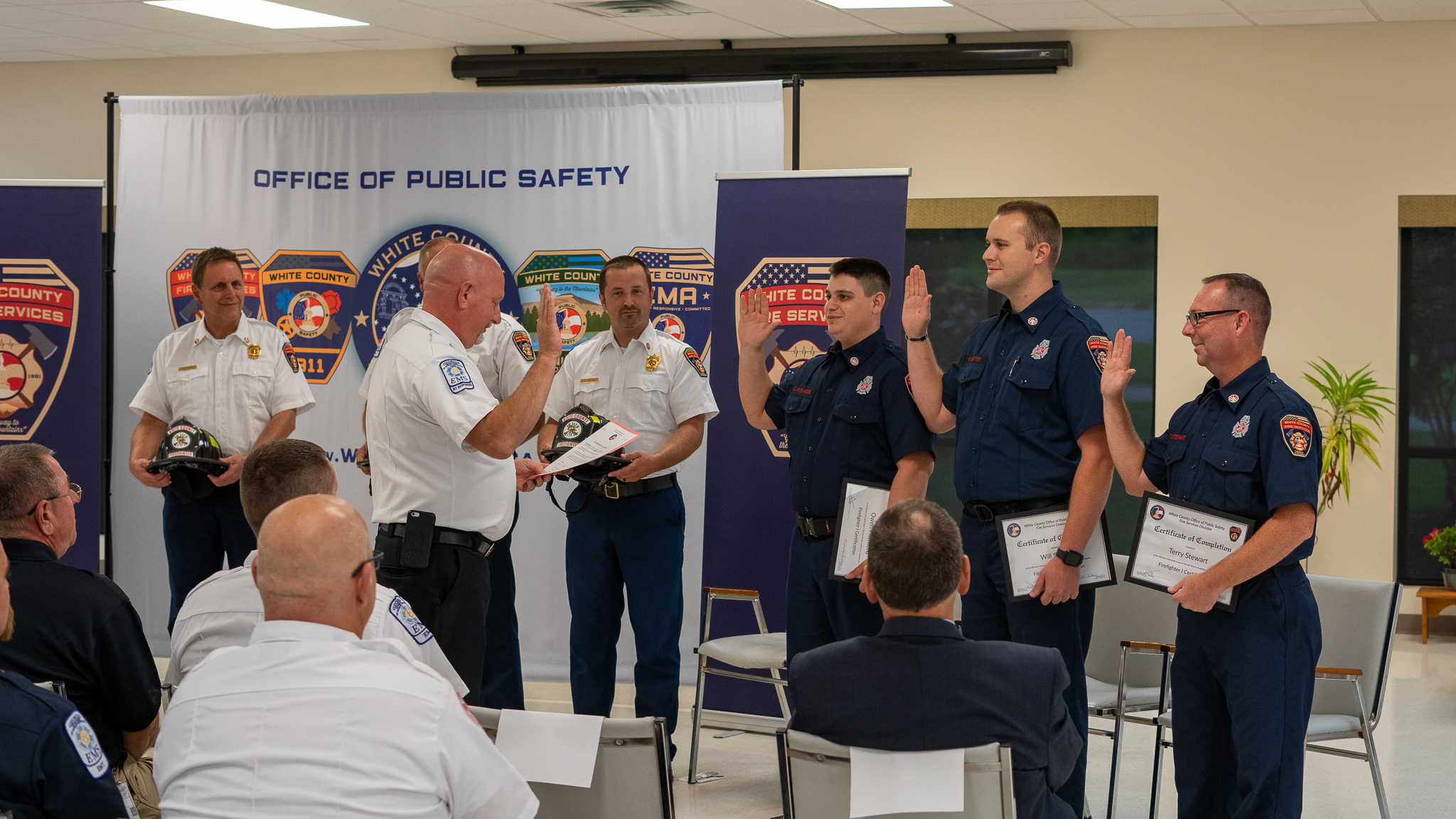 White County fire graduates2