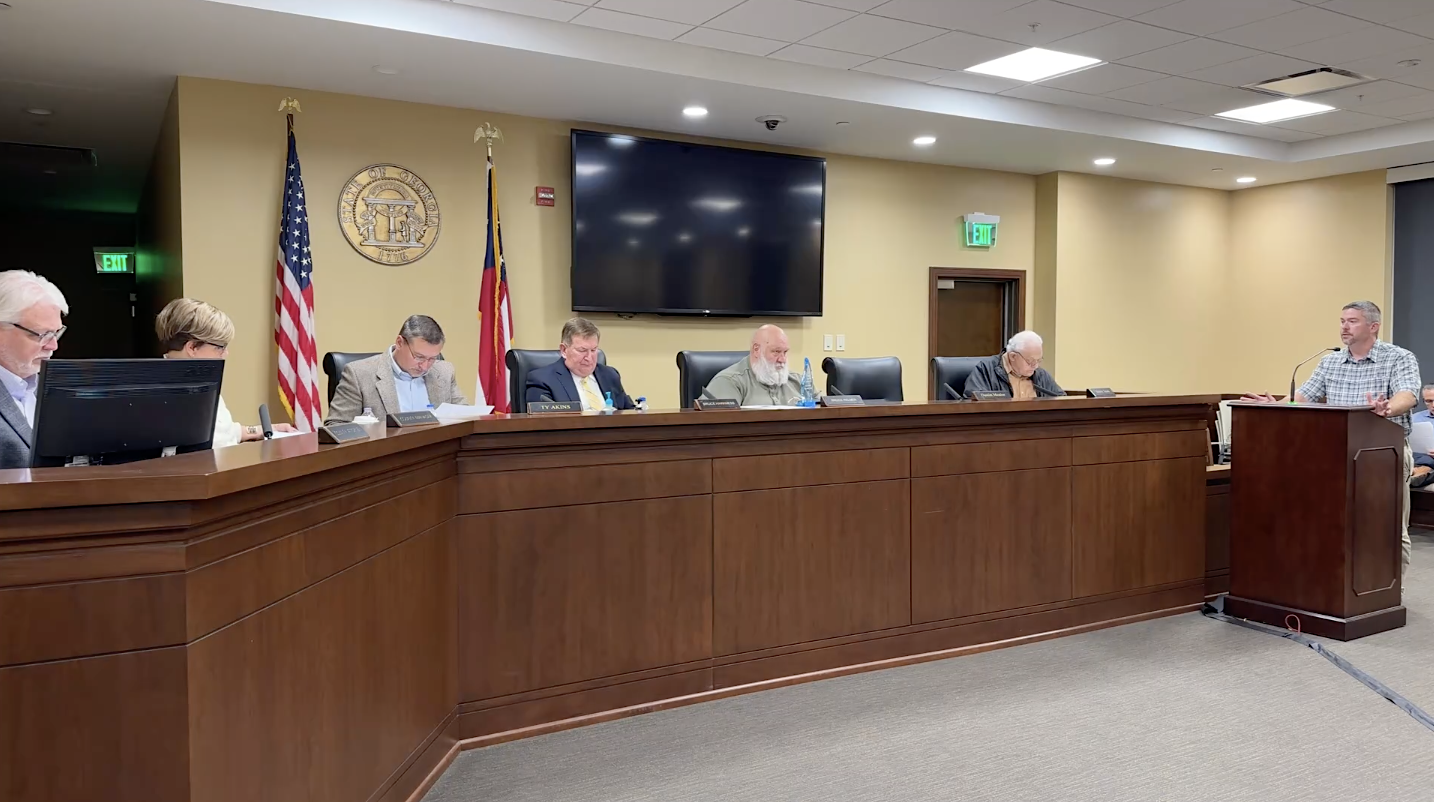 Will Regan speaks at Nov. 21 Habersham County Commission meeting