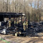 Residential shop destroyed by fire