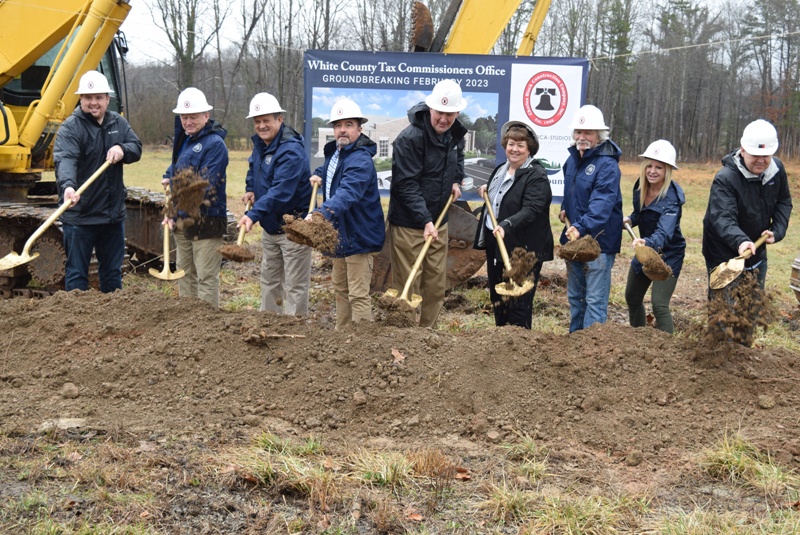White County Tax Office groundbreaking ceremony