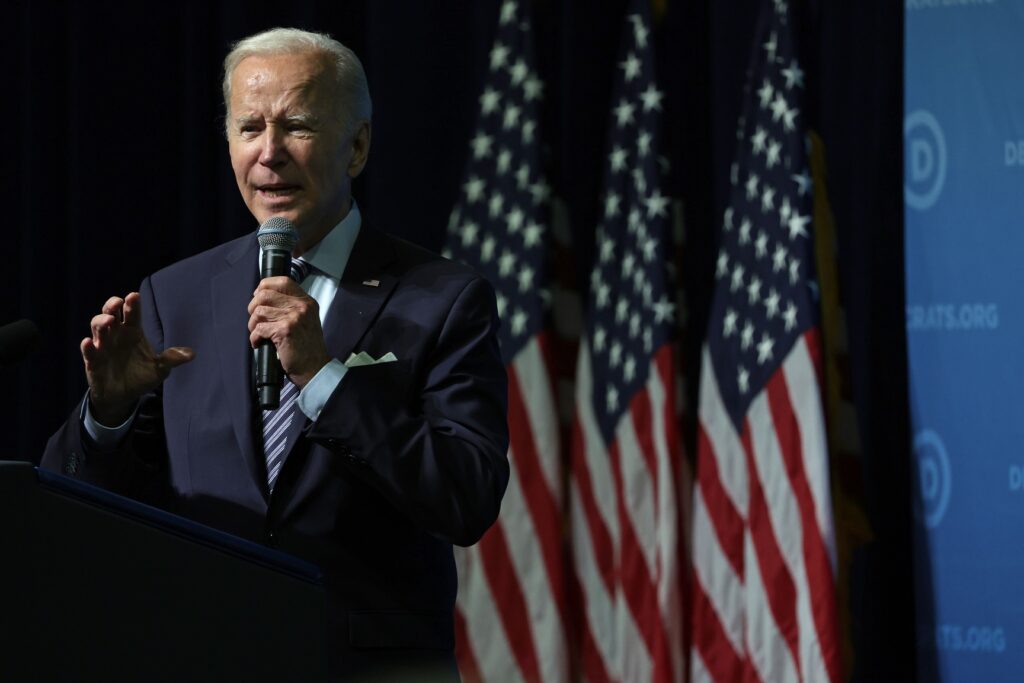 President Biden Delivers Remarks At The DNC Summer Meeting