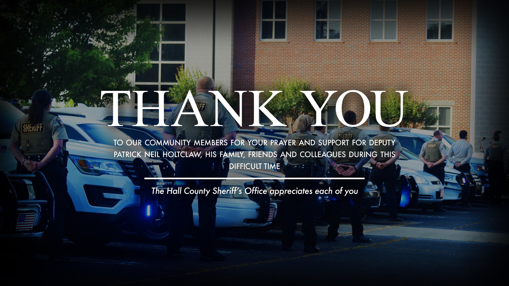 Sheriff Couch thank you