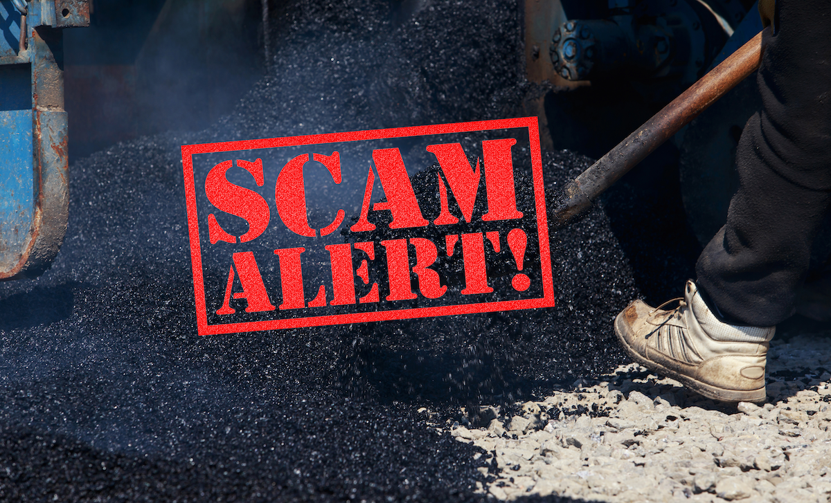 paving scam alert