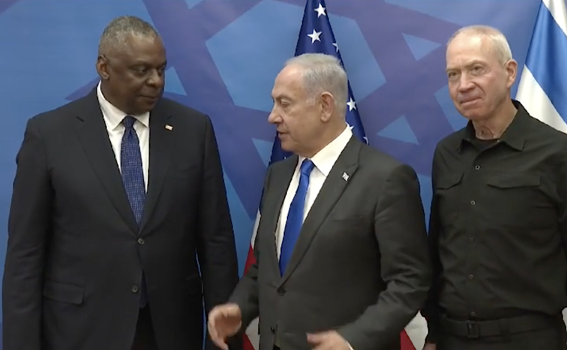 Austin, Netanyahu and Gantz