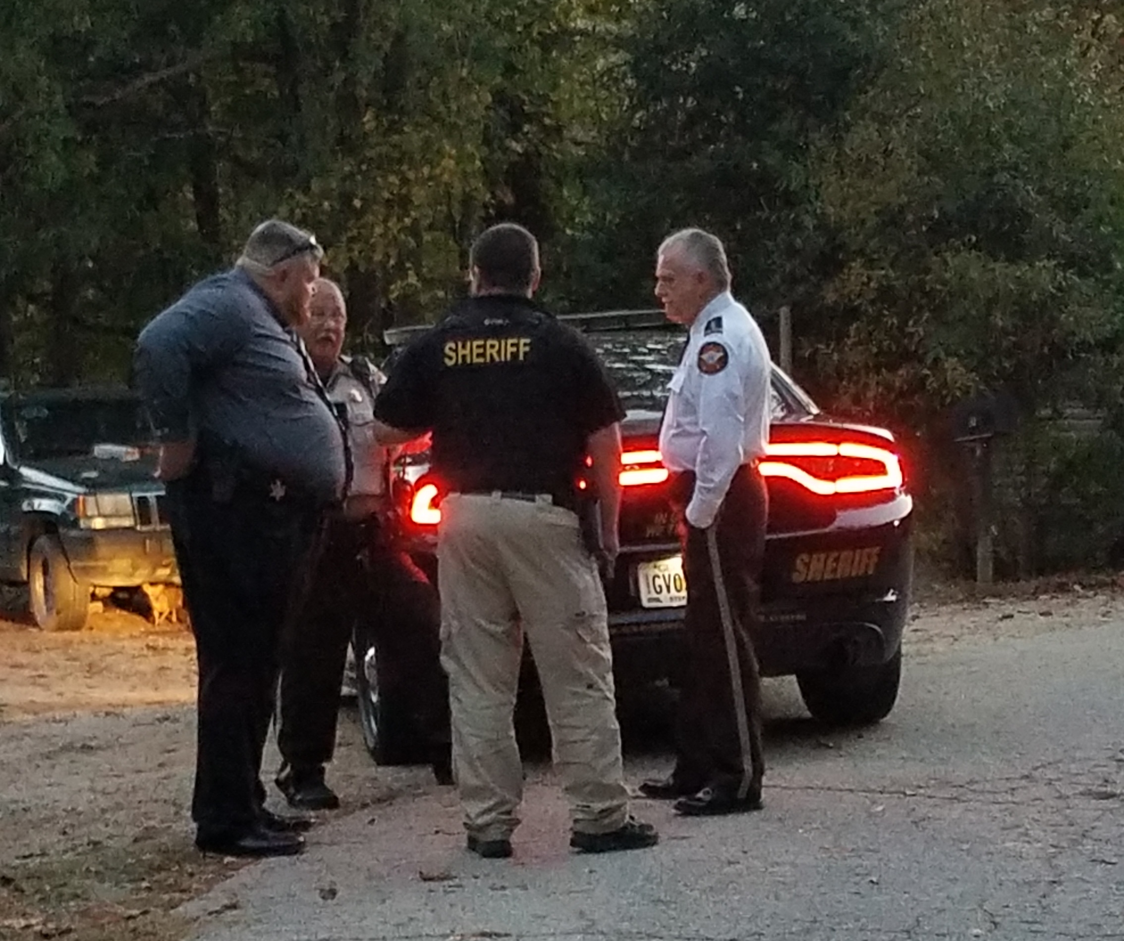 Sheriff Shirley and officers on Christine Circle