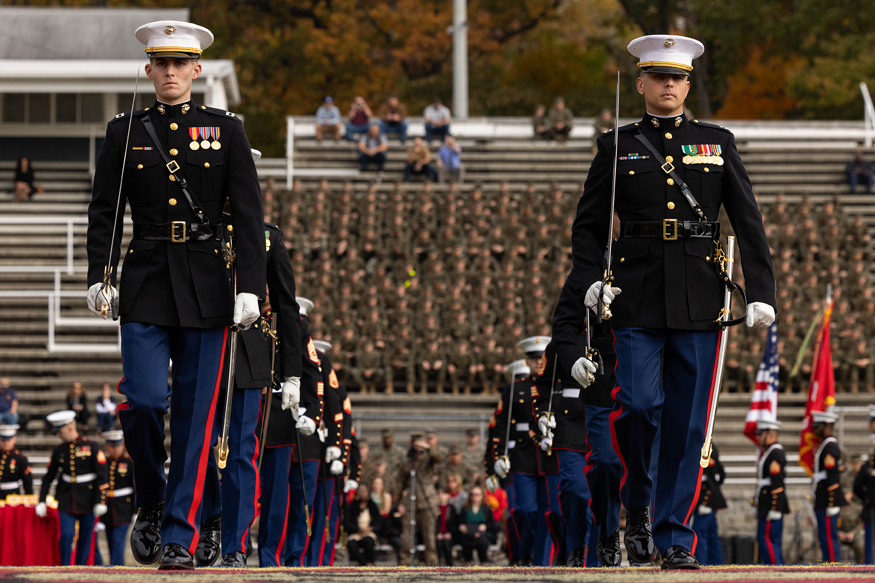 Sergeant Major of the Marine Corps attends the Marine Corps Base Quantico cake cutting ceremony as guest of honor