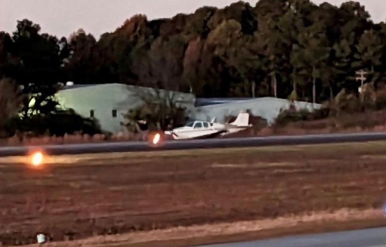 belly landing at Habersham County Airport