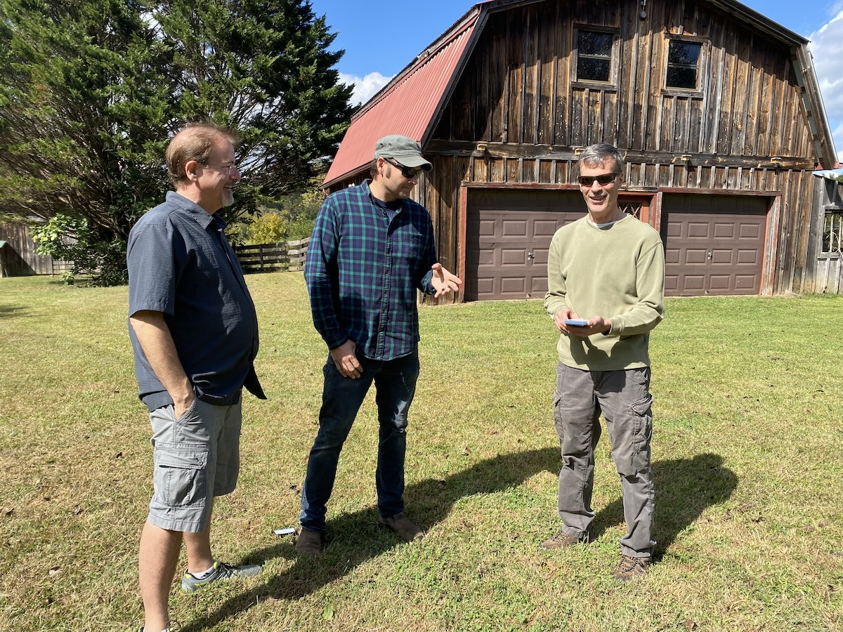 solar mentors Mike Cook and Gerald Richardson