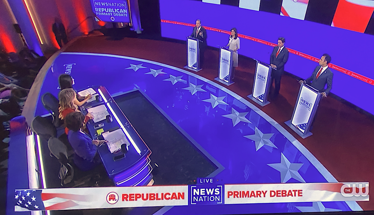 Republican presidential debate copy