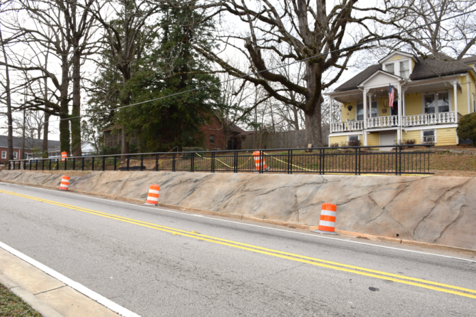 Demorest Wall with railing