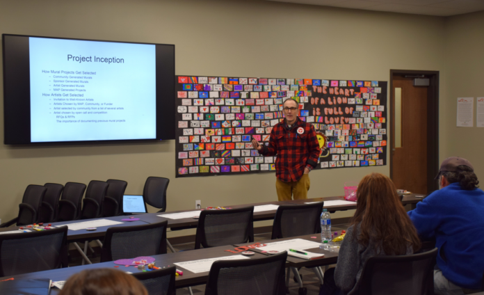 McShane explains mural process