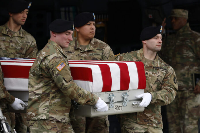 President Biden Attends Dignified Transfer For Soldiers Killed In Jordan Attack