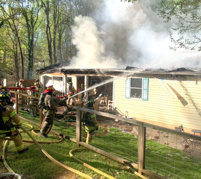 Hall County structure fire