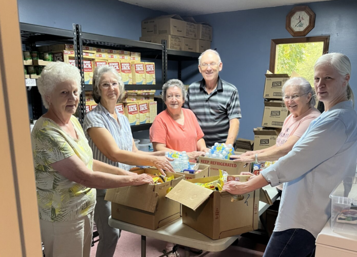 free food giveaway at Turnerville Church