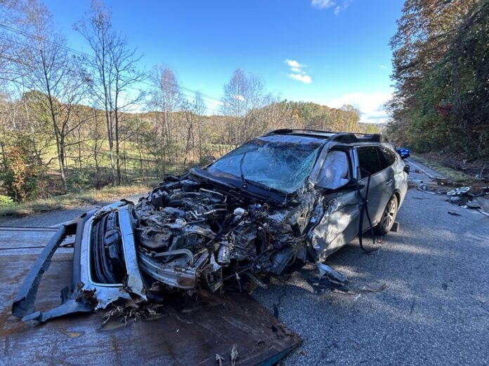 motorhome and car collide on GA 172