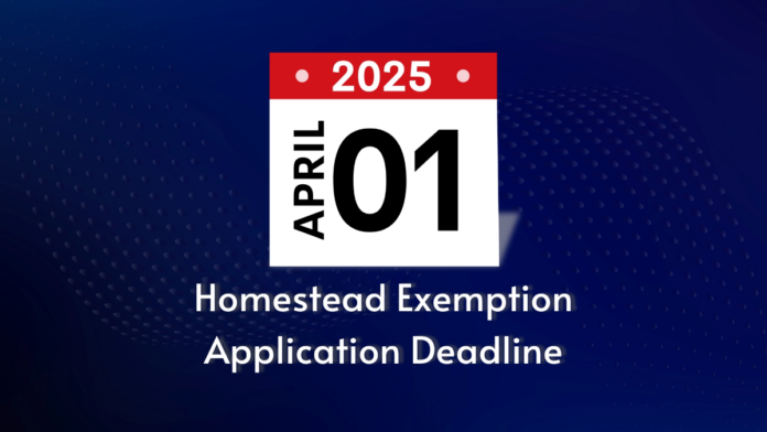 Homestead Exemption Application Deadline 1