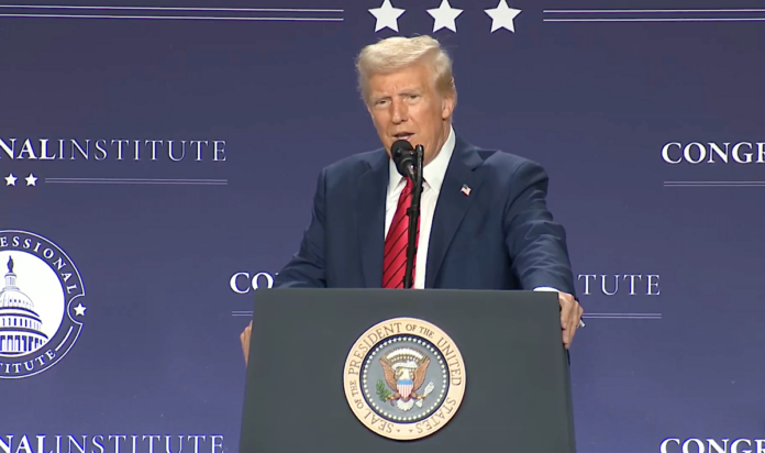 Trump speaks to GOP members of Congress