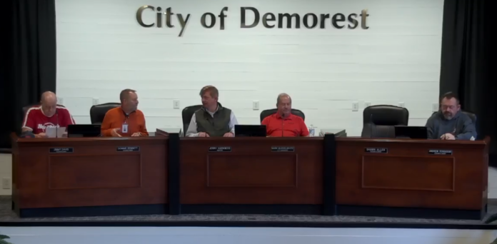 Demorest council livestream.