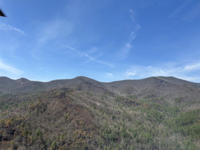 view of Big Ridge Fire Area