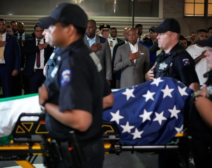 New York police officer killed in mass shooting